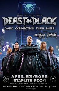Beast In Black – Starlite Room Edmonton AB – April 23 2022