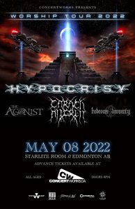 HYPOCRISY – Starlite Room Edmonton AB – May 8 2022