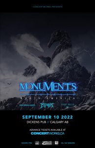 MONUMENTS – Dickens Pub Calgary AB – September 10 2022 
