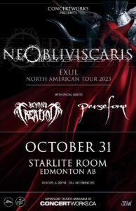Ne Obliviscaris – Starlite Room Edmonton – October 31 2023
