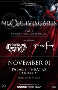 Ne Obliviscaris – Palace Theatre Calgary AB – November 01 2023