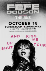 Fefe Dobson – Starlite Room Edmonton AB – Oct 18 2023