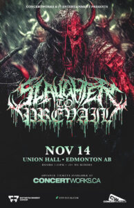 Slaughter To Prevail – Union Hall Edmonton AB – Nov 14